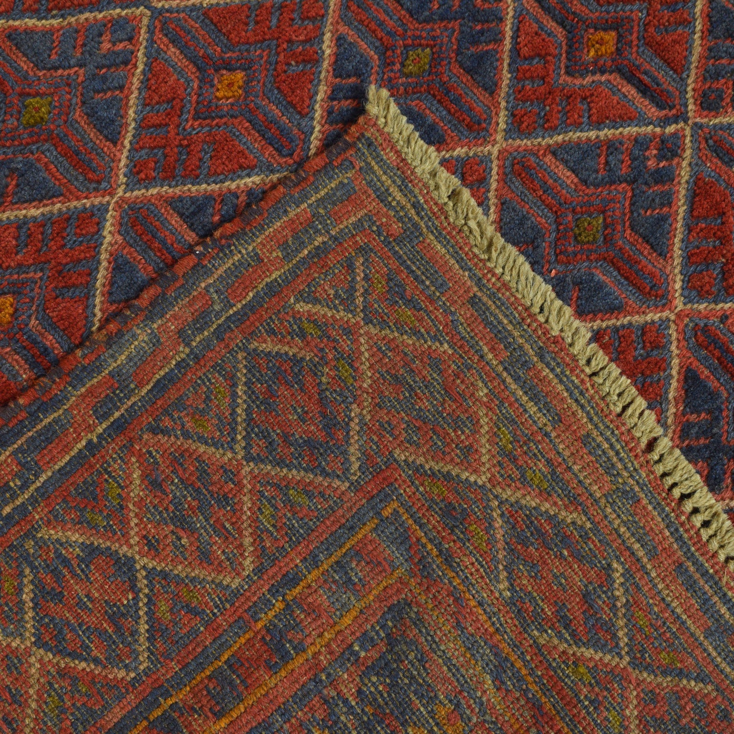 Handmade Mushwani Carpet 6' 8" x 9' 1" ft / 202 x 276 cm - No. B21039