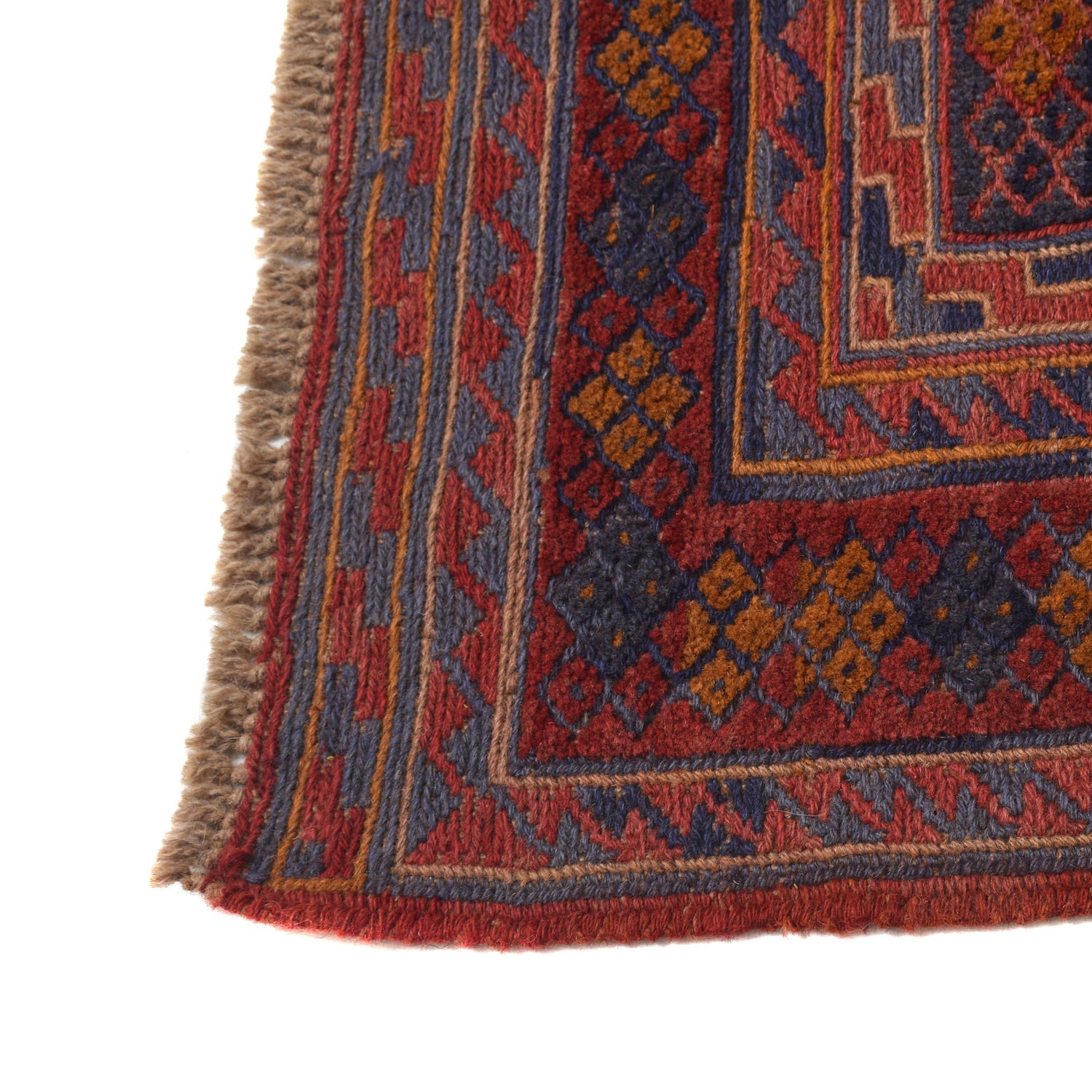 Handmade Wool Mushwani Rug 6' 11" x 9' 2" ft / 210 x 280 cm - No. B21040