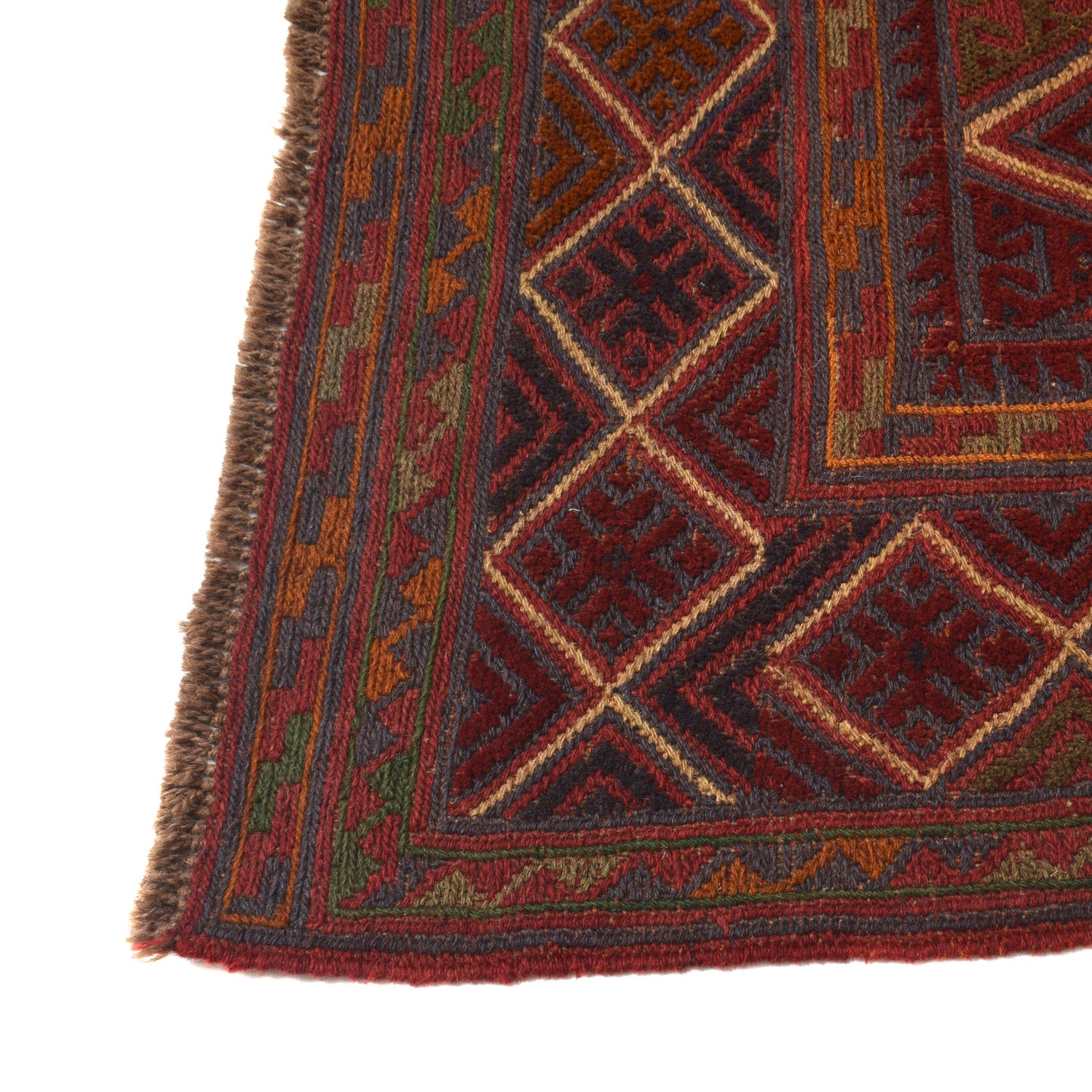 Multi Color Mashwani Medium Area Rug 6' 10" x 9' 6" ft / 207 x 289 cm - No. B21065