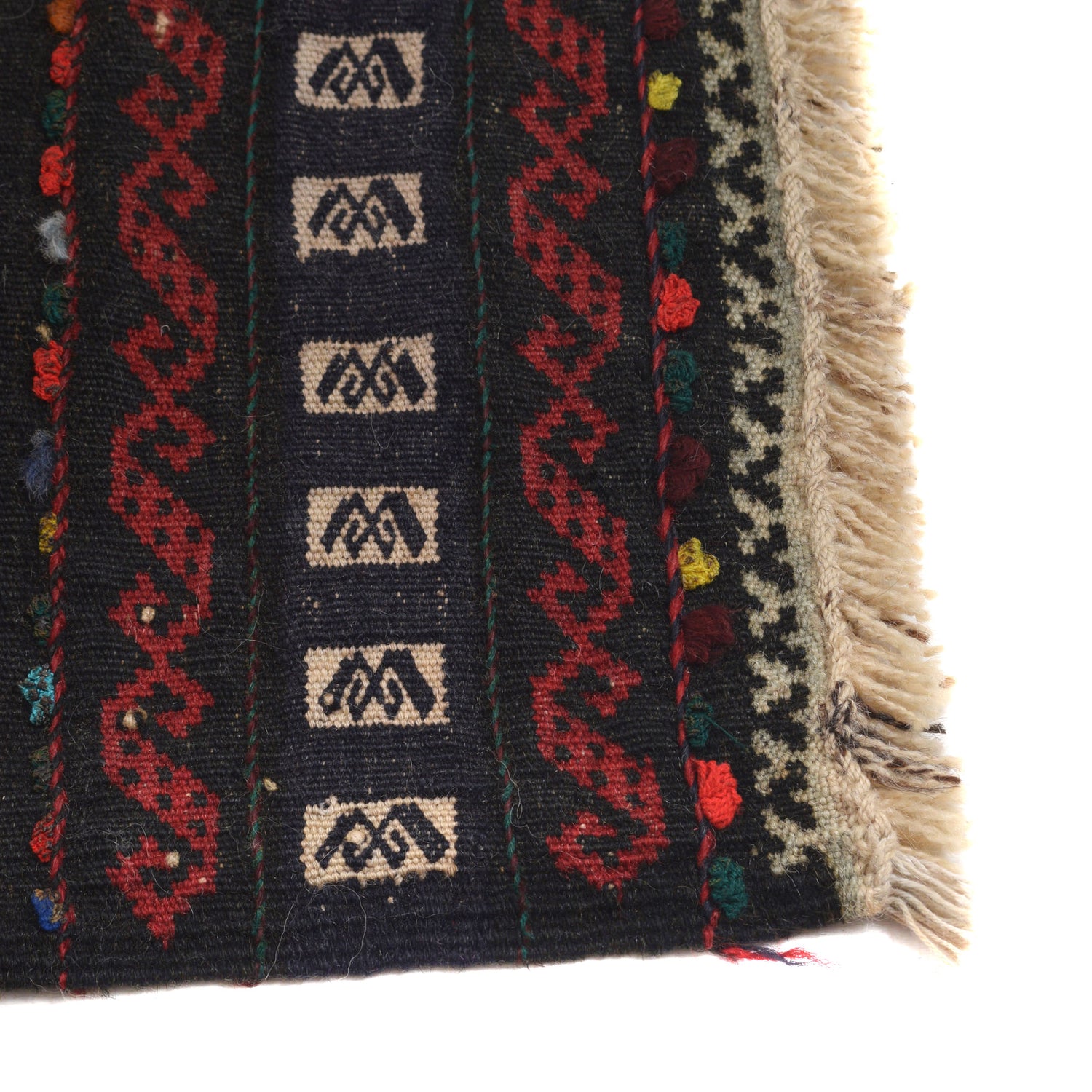 Hand Knotted Sufra Kilem Runner 2' 7" x 4' 4" ft / 78 x 132 cm - No. B21290