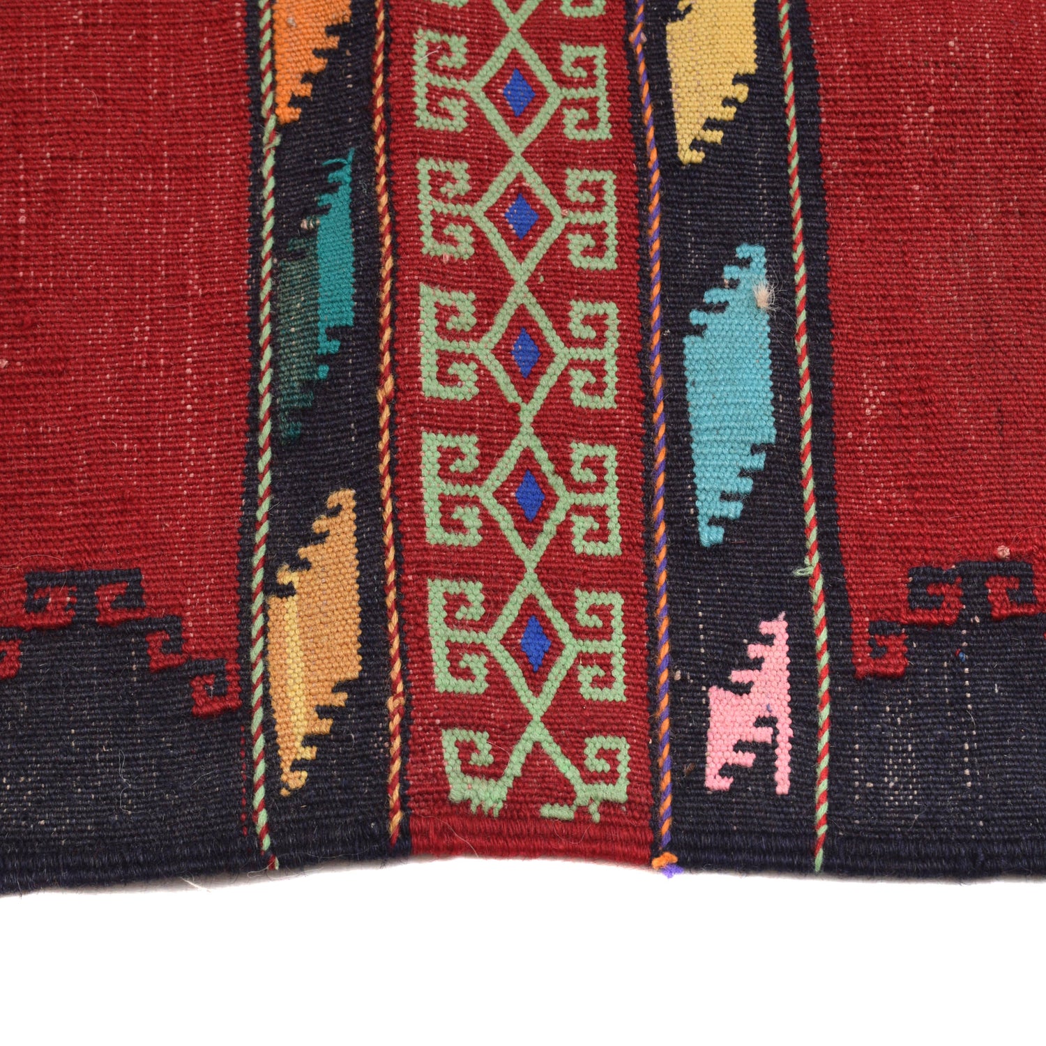 Hand Knotted Sufra Kilem Runner 2' 6" x 4' 10" ft / 77 x 146 cm - No. B21298