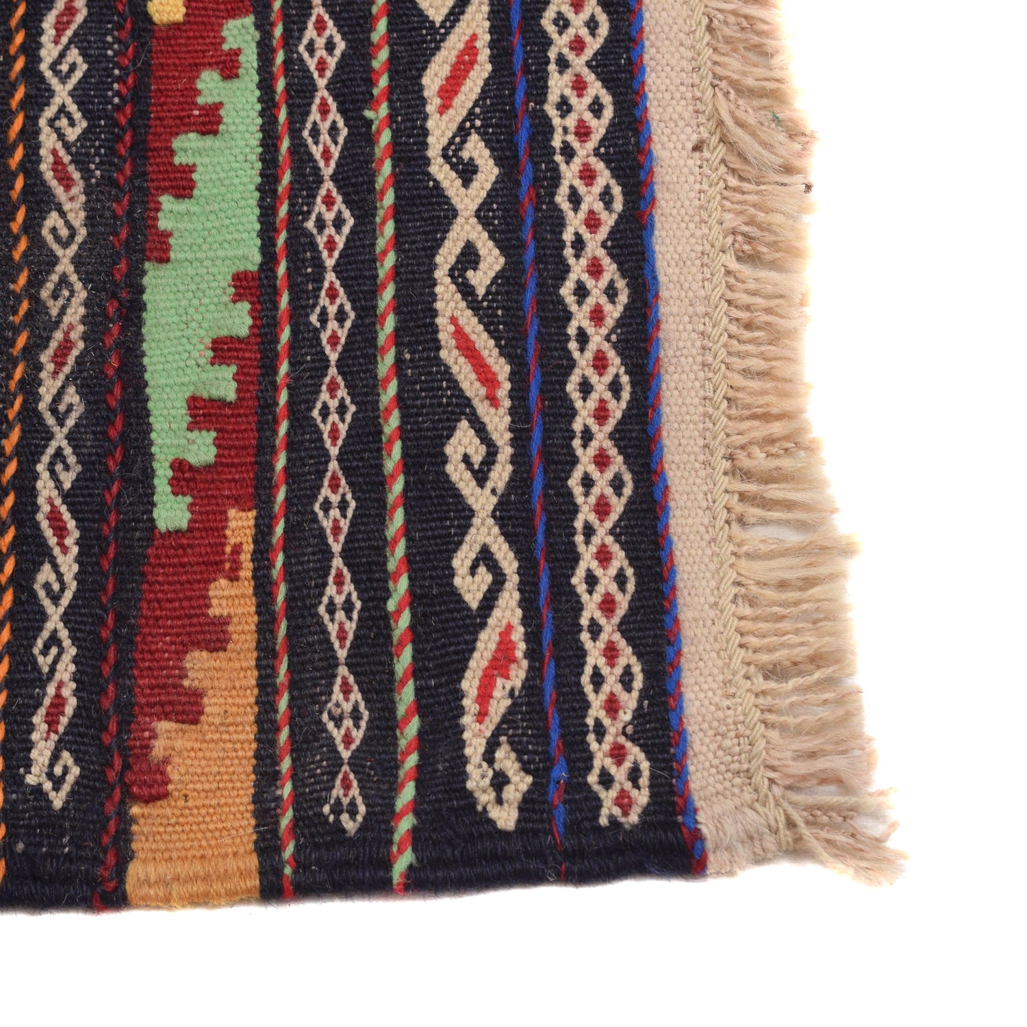 Hand Knotted Sufra Kilem Runner 2' 6" x 4' 10" ft / 77 x 146 cm - No. B21298