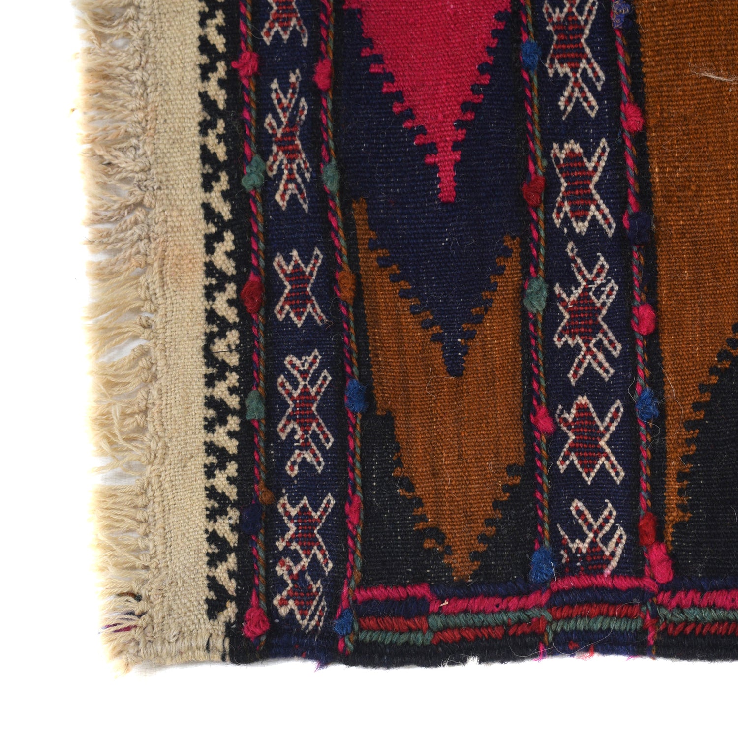 Hand Knotted Sufra Kilem Runner 2' 1" x 4' 0" ft / 64 x 123 cm - No. B21406