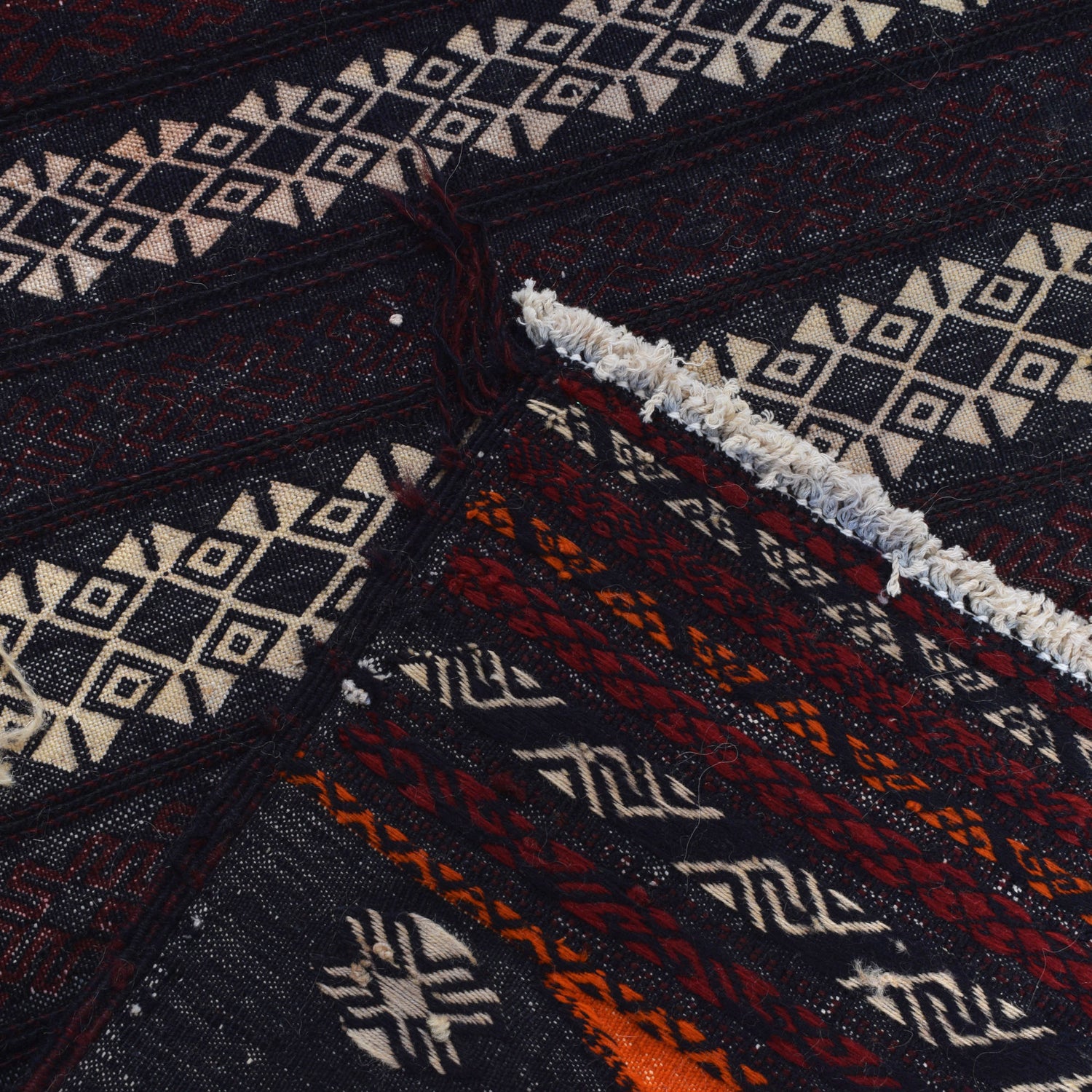 Handmade Table Sheet Kilim Runner 2' 1" x 4' 5" ft / 63 x 134 cm - No. B21412