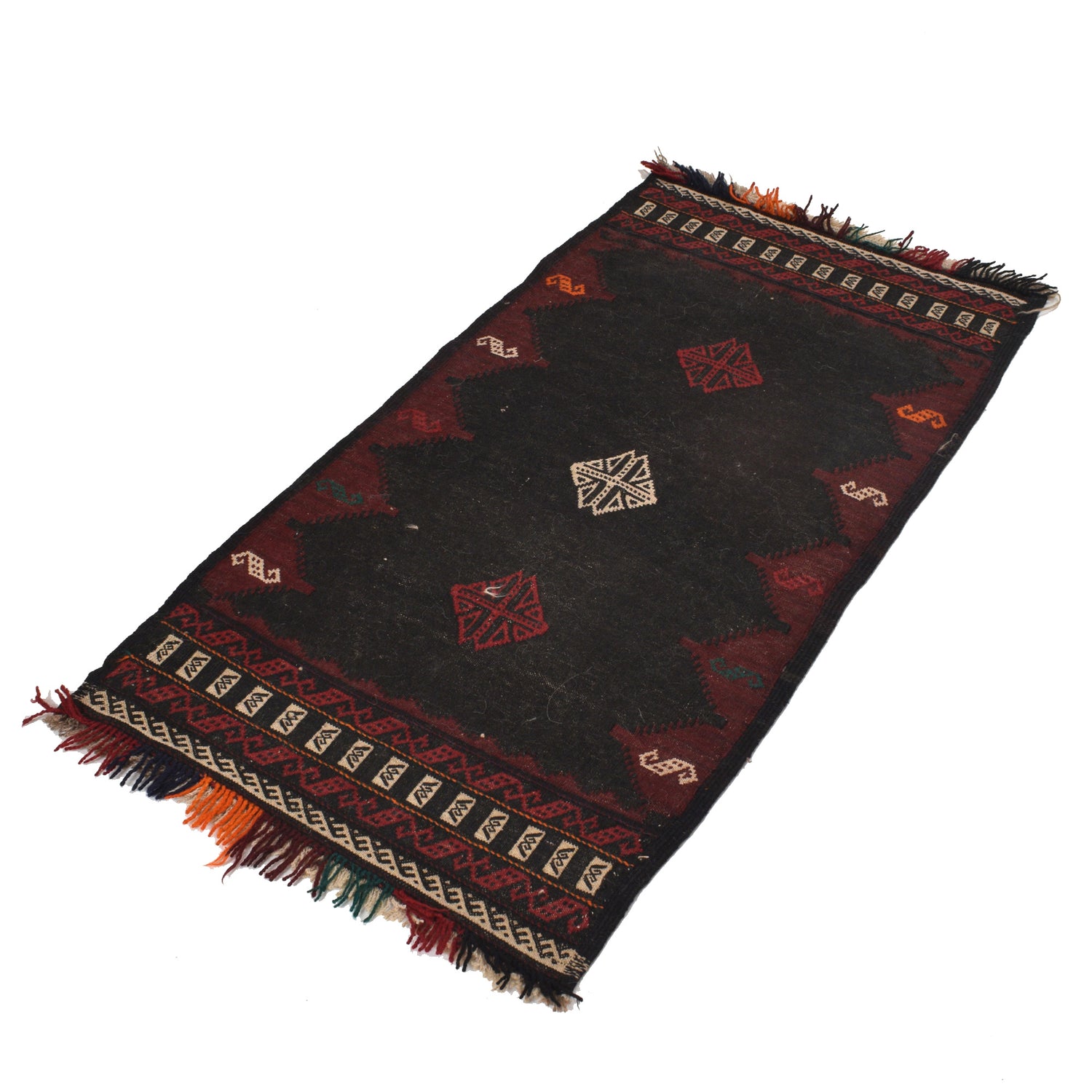 Hand Knotted Sufra Kilem Runner 2' 1" x 4' 1" ft / 64 x 124 cm - No. B21425