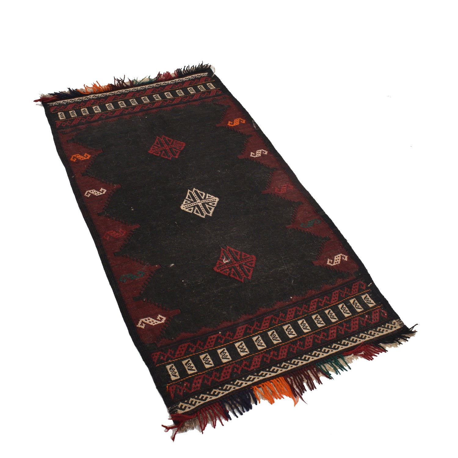 Hand Knotted Sufra Kilem Runner 2' 1" x 4' 1" ft / 64 x 124 cm - No. B21425