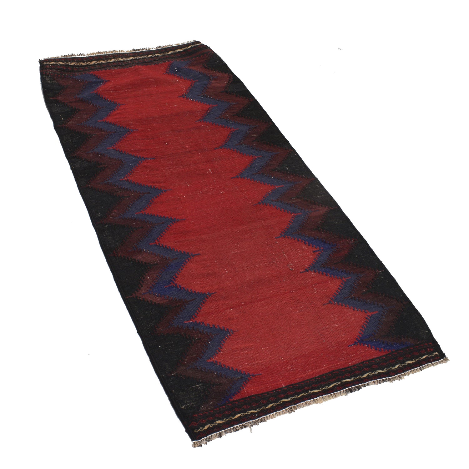Hand Knotted Sufra Kilem Runner 2' 4" x 5' 1" ft / 70 x 154 cm - No. B21430