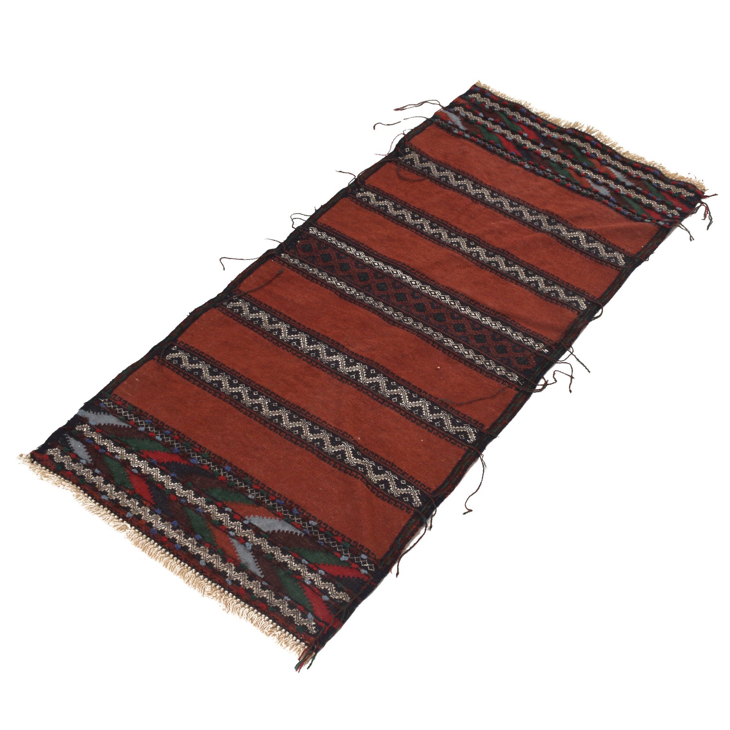 Handmade Table Sheet Kilim Runner 1' 10" x 4' 0" ft / 56 x 123 cm - No. B21468