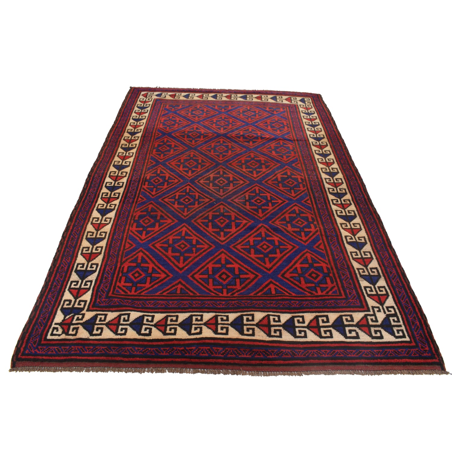 Hand Knotted Baluchi Rug 5' 7" x 8' 6" ft / 170 x 260 cm - No. B22895