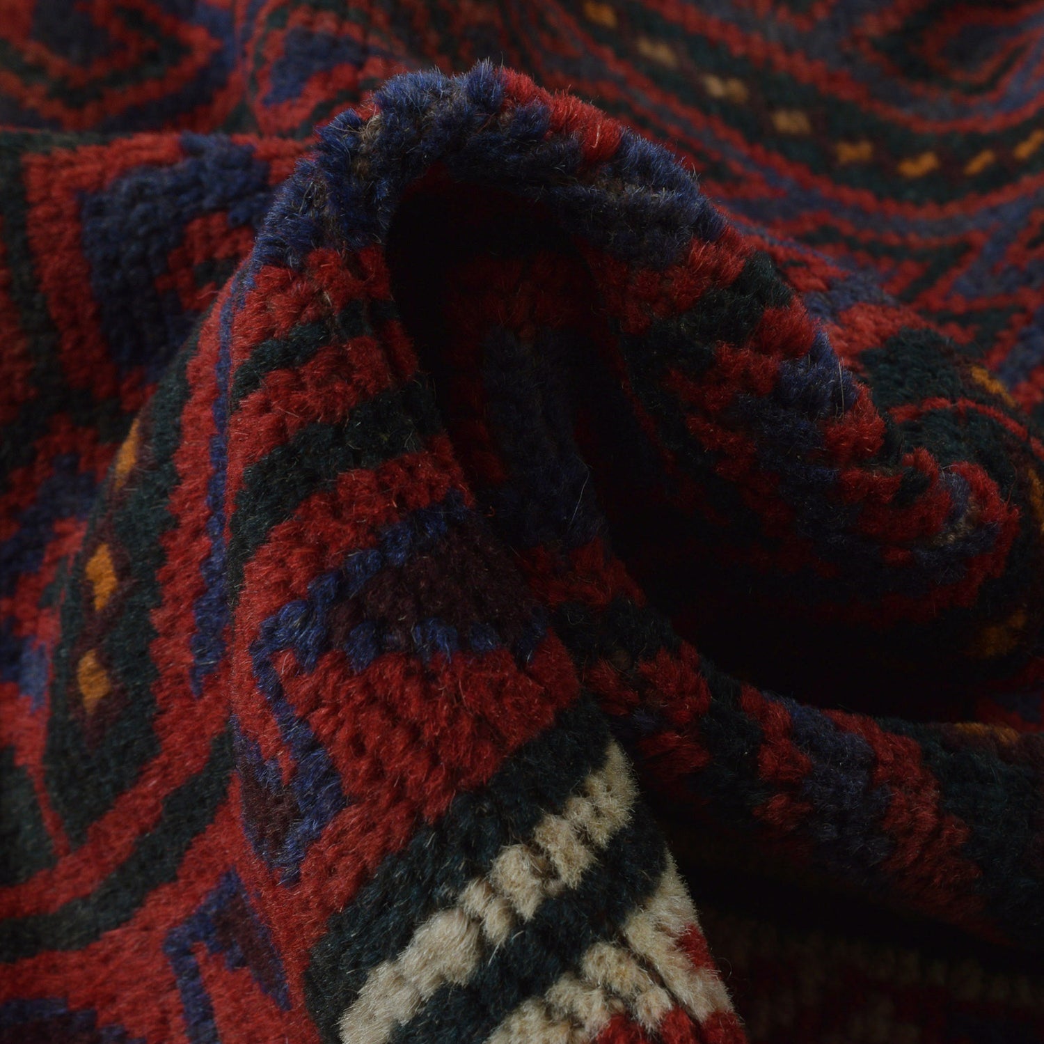 Hand Knotted Baluchi Rug 4' 11" x 7' 6" ft / 151 x 228 cm - No. B23712