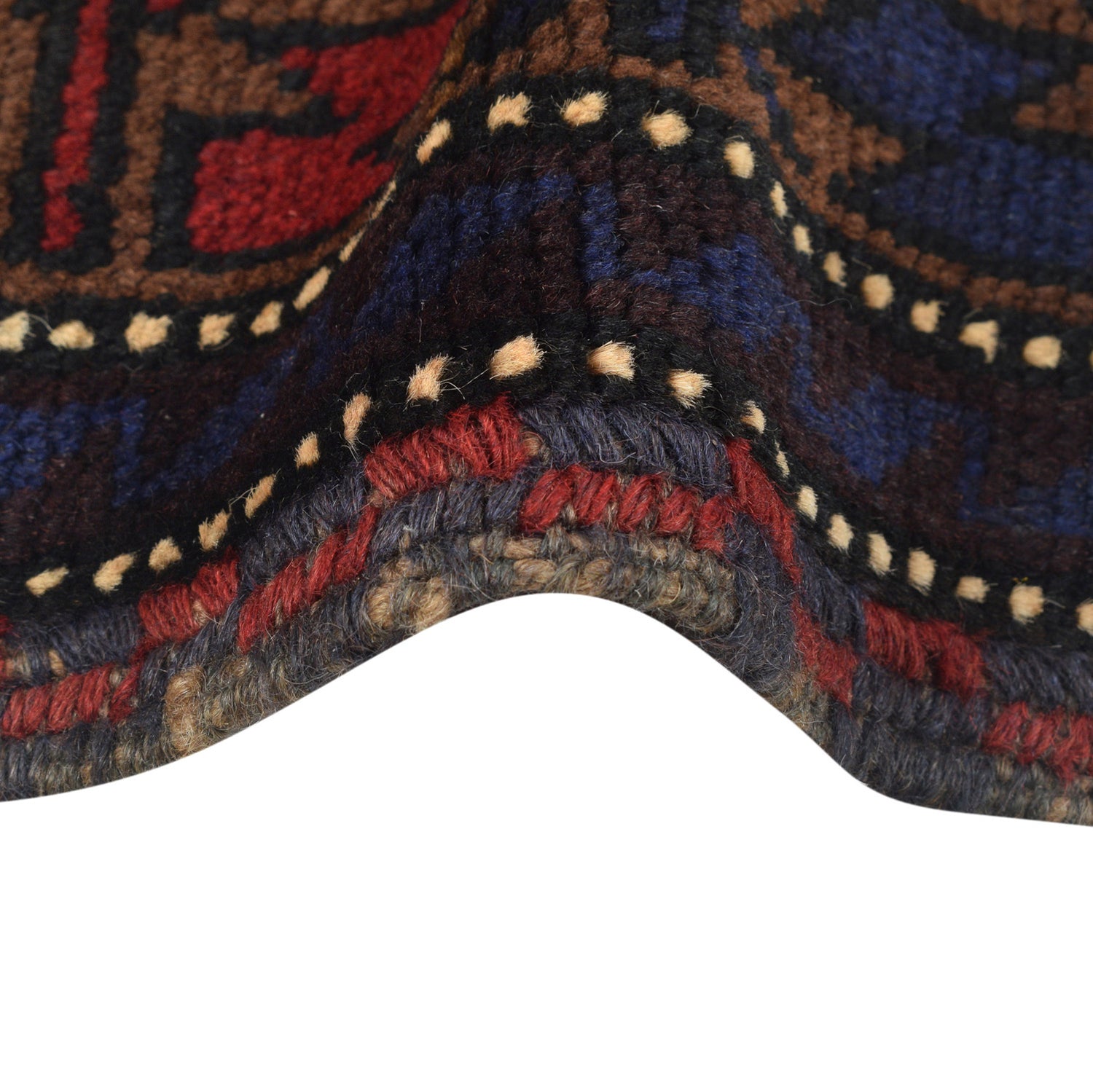 Tribal Baloch Rug 4' 2" x 6' 4" ft / 126 x 193 cm - No. B23759