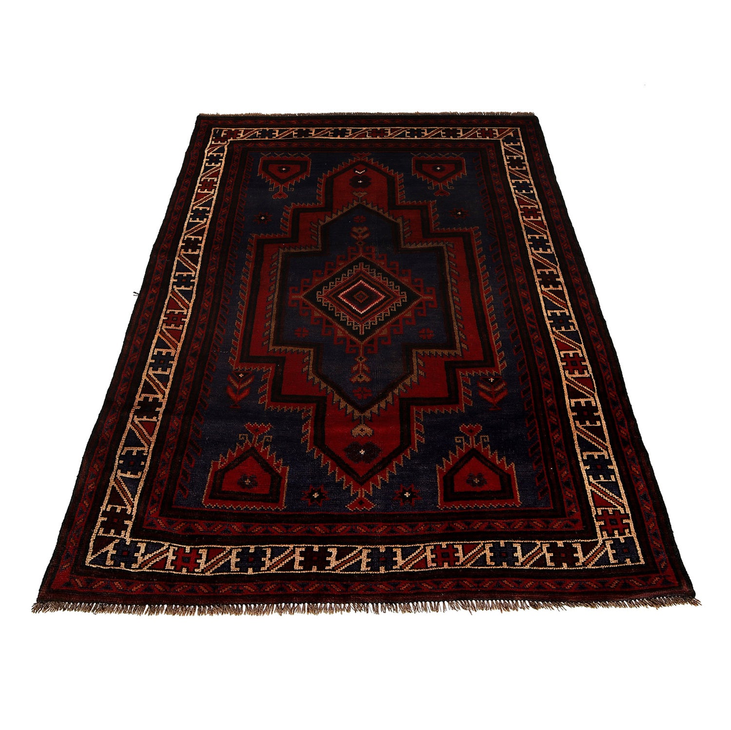 Handmade Baluchi Rug 4' 9" x 7' 1" ft / 146 x 216 cm - No. B24190