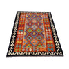 Hand Knotted Afghan Style Kilim 3' 5" x 5' 1" ft / 103 x 155 cm - No. B26658