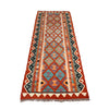 Handmade Vegetable Kilim Runner 2' 6" x 7' 1" ft / 75 x216 cm - No. B26661