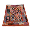 Hand Knotted Afghan Style Kilim 3' 3" x 4' 10" ft / 100 x 148 cm - No. B26670