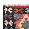 Colorful Flat-Weave Wool Kilim Runner 2' 1" x 6' 11" ft / 64 x211 cm - No. B26682