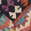 Colorful Flat-Weave Wool Kilim Runner 2' 1" x 6' 11" ft / 64 x211 cm - No. B26682