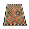 Handmade Afghan Vegetable Kilim 2' 7" x 4' 2" ft / 80 x 128 cm - No. B26699