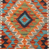 Hand Knotted Afghan Style Kilim Runner 2' 1" x 6' 4" ft / 63 x193 cm - No. B26706