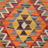 Hand Knotted Afghan Style Kilim Runner 2' 0" x 6' 7" ft / 61 x200 cm - No. B26709