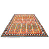 Colorful Flat-Weave Wool Kilim 6' 10" x 10' 0" ft / 209 x 304 cm - No. B26736