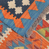 Colorful Flat-Weave Wool Kilim 6' 10" x 10' 0" ft / 209 x 304 cm - No. B26736