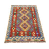 Colorful Flat-Weave Wool Kilim 2' 11" x 4' 5" ft / 88 x 135 cm - No. B26747