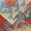 Colorful Flat-Weave Wool Kilim 2' 11" x 4' 5" ft / 88 x 135 cm - No. B26747