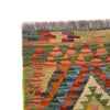 Colorful Flat-Weave Wool Kilim 2' 10" x 4' 1" ft / 87 x 125 cm - No. B26749