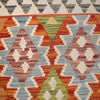 Hand Woven Wool Kelim 2' 10" x 4' 7" ft / 87 x 140 cm - No. B26751