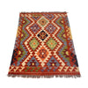 Handmade Turkish Design Wool Kilim 2' 10" x 4' 0" ft / 87 x 121 cm - No. B26757