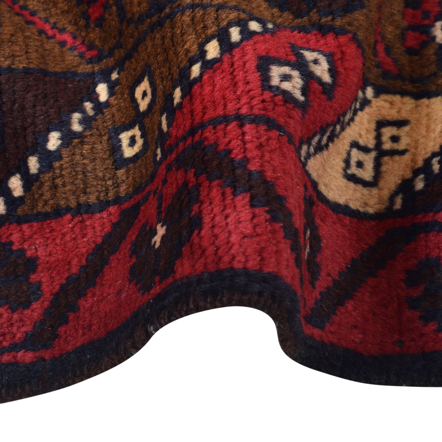 Tribal Baloch Rug 3' 6" x 6' 3" ft / 107 x 190 cm - No. B26780