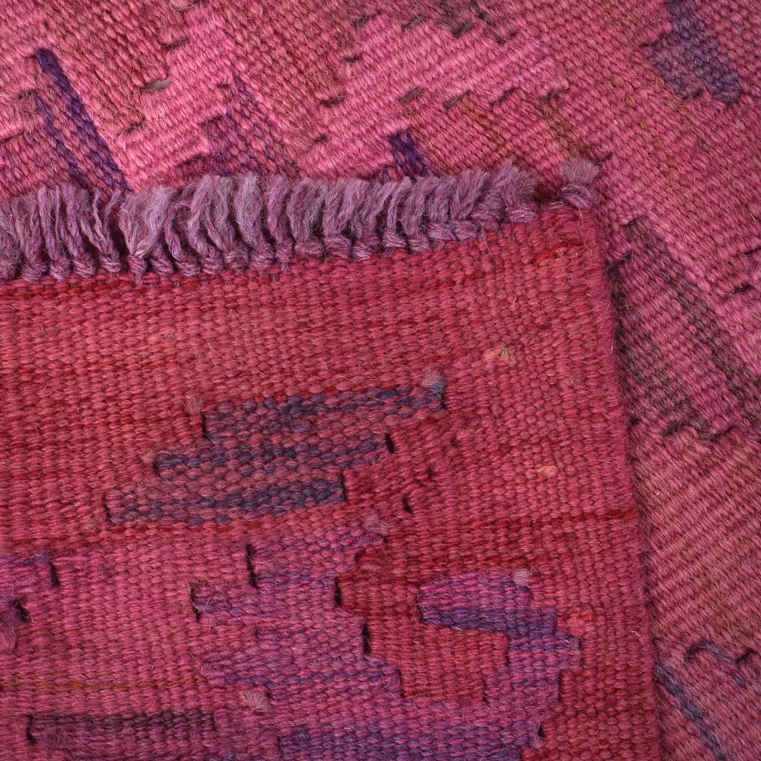 Handmade Overdye Kilim Runner 2' 2" x 5' 7" ft / 66 x 170 cm - No. B29183