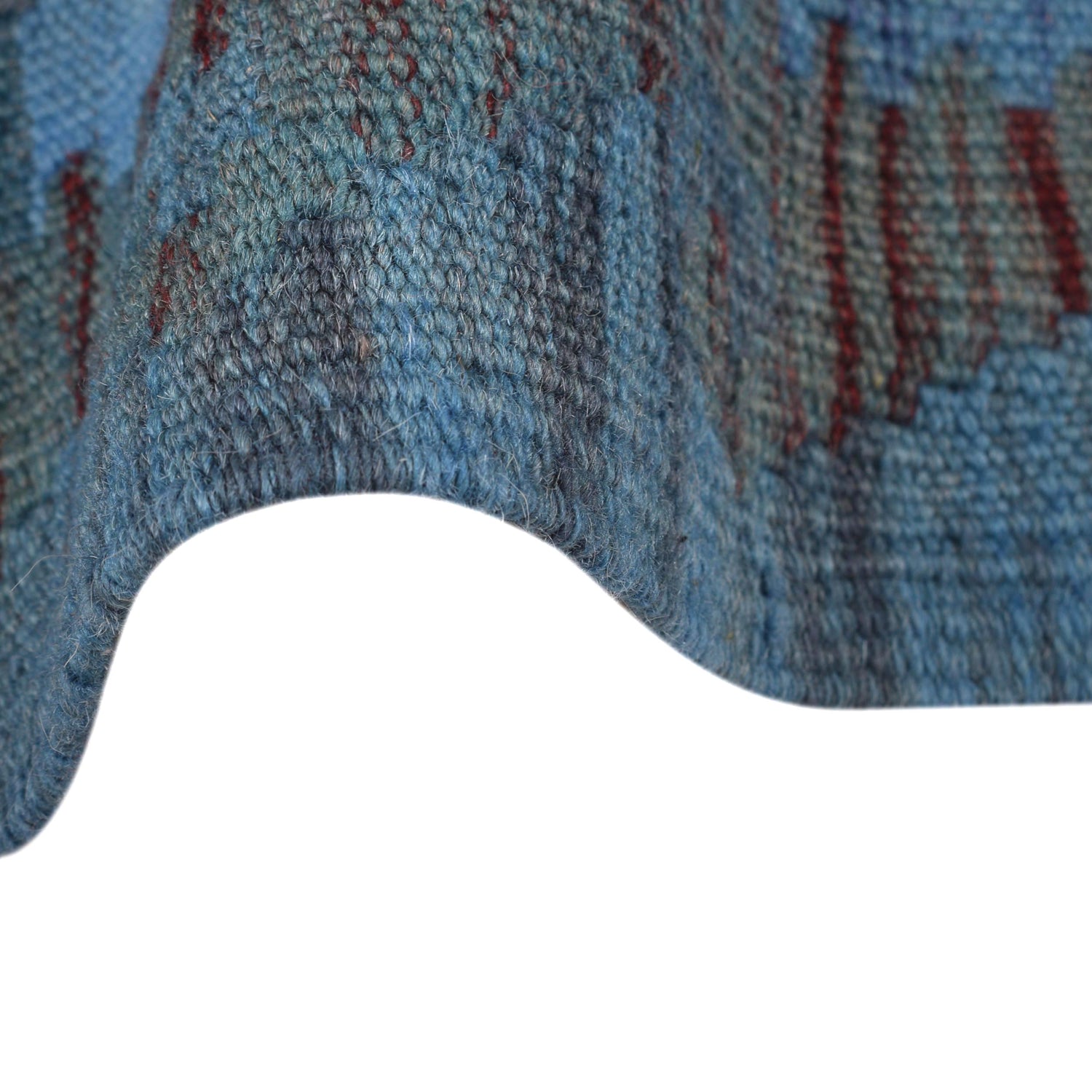 Hand Knotted Overdyed Kilim Runner 2' 1" x 5' 11" ft / 63 x 180 cm - No. B29188