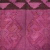 Purple Color Overdyed Kelim 3' 1" x 4' 6" ft / 94 x 138 cm - No. B29196
