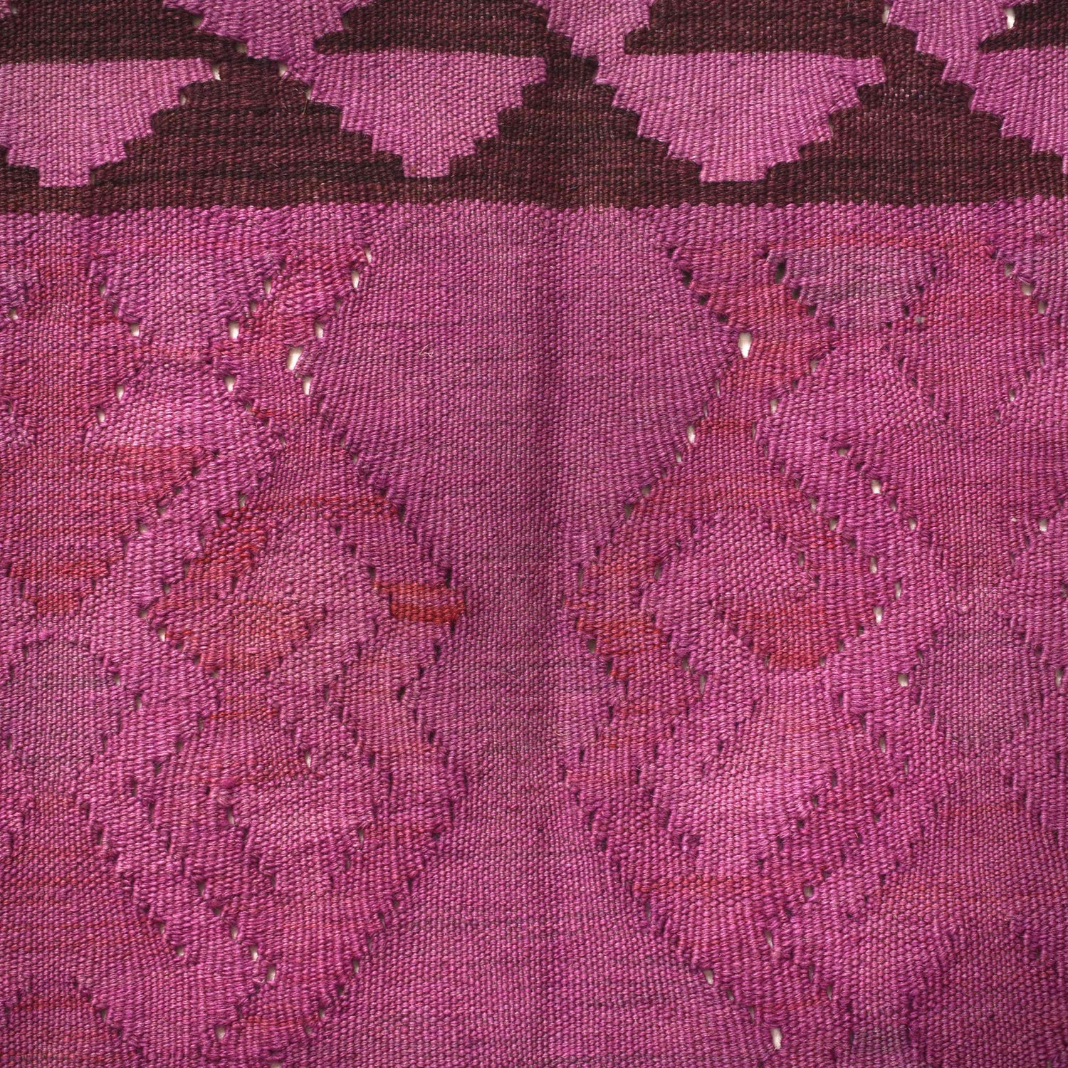 Purple Color Overdyed Kelim 3' 1" x 4' 6" ft / 94 x 138 cm - No. B29196