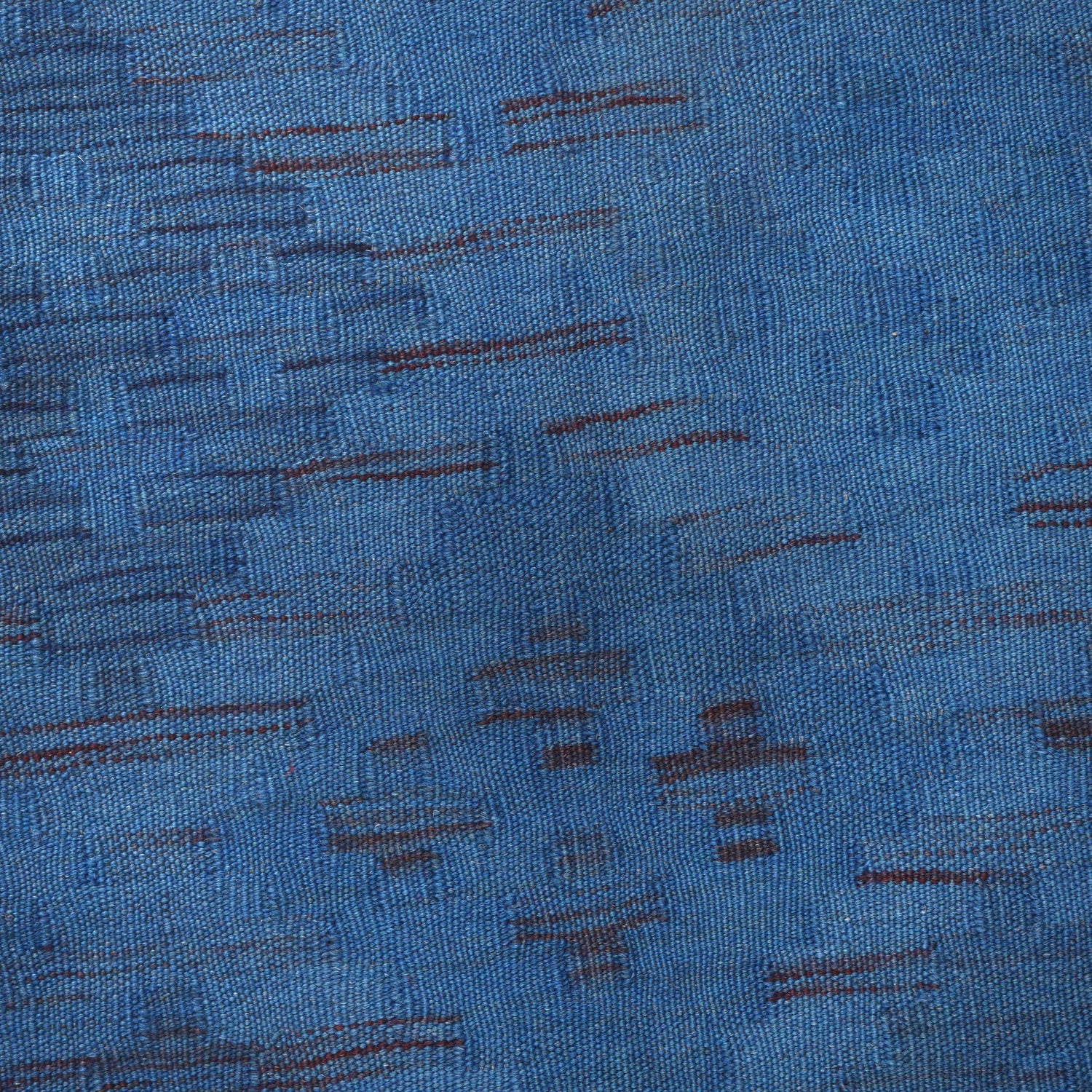 Blue Color Overdyed Kelim 3' 5" x 5' 0" ft / 103 x 152 cm - No. B29197