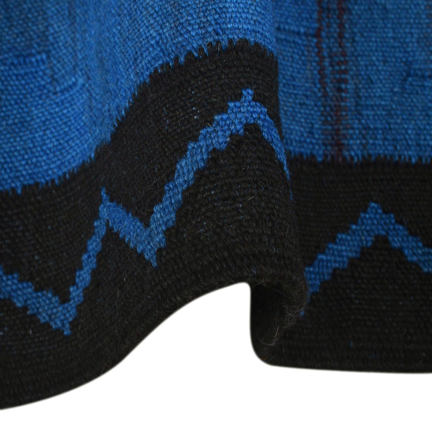 Blue Color Overdyed Kelim 3' 5" x 5' 0" ft / 103 x 152 cm - No. B29197