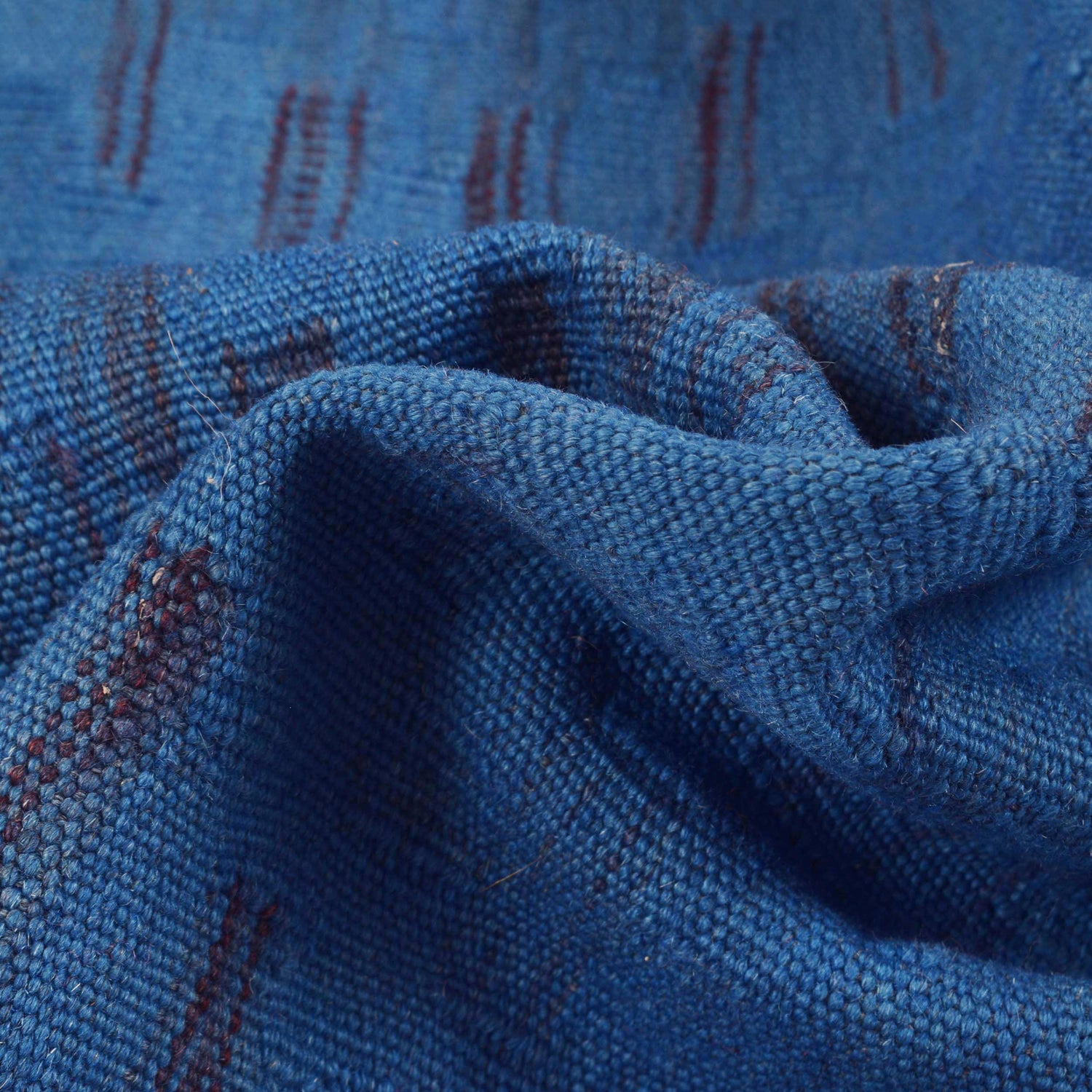 Blue Color Overdyed Kelim 3' 5" x 5' 0" ft / 103 x 152 cm - No. B29197