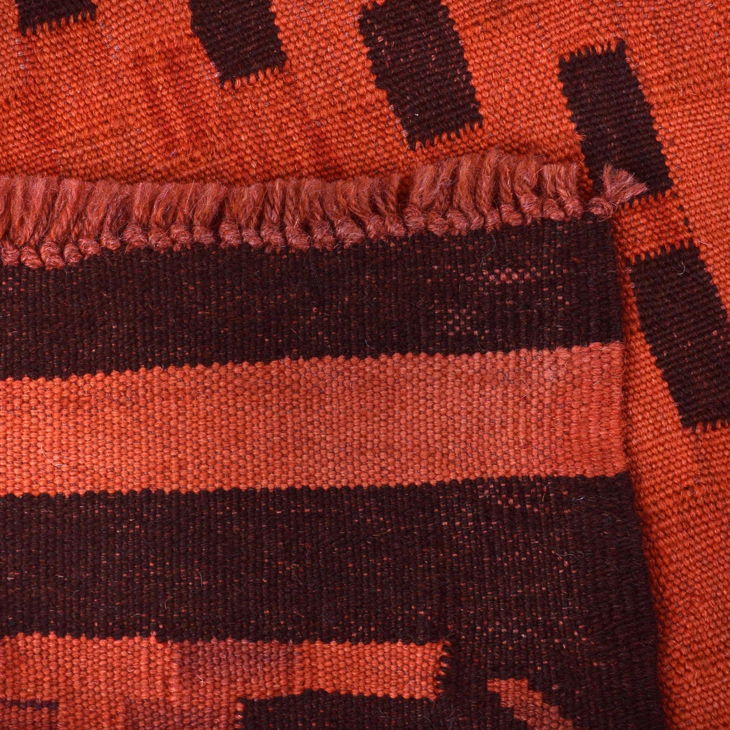 Hand Knotted Overdyed Kilim 3' 4" x 4' 9" ft / 101 x 144 cm - No. B29201