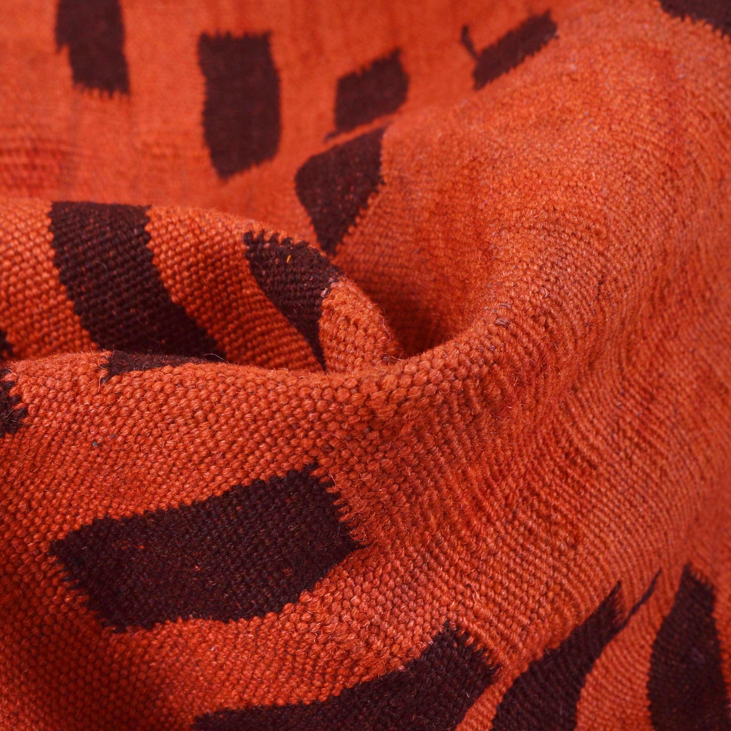 Hand Knotted Overdyed Kilim 3' 4" x 4' 9" ft / 101 x 144 cm - No. B29201