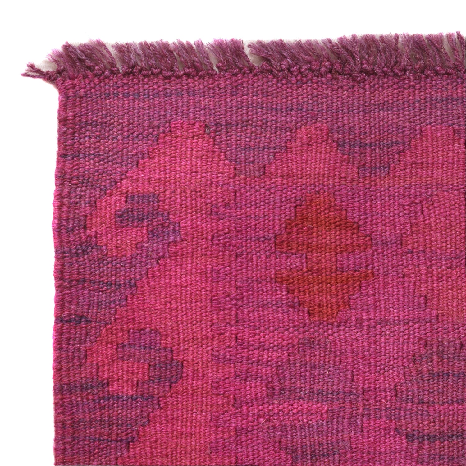 Hand Knotted Overdyed Kilim 2' 6" x 4' 1" ft / 76 x 124 cm - No. B29204