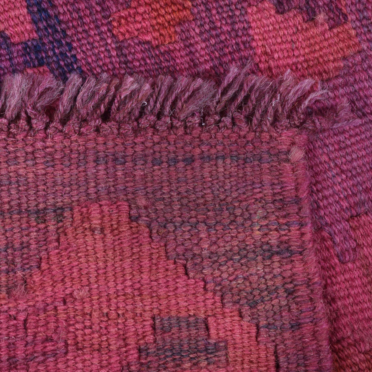 Hand Knotted Overdyed Kilim 2' 6" x 4' 1" ft / 76 x 124 cm - No. B29204