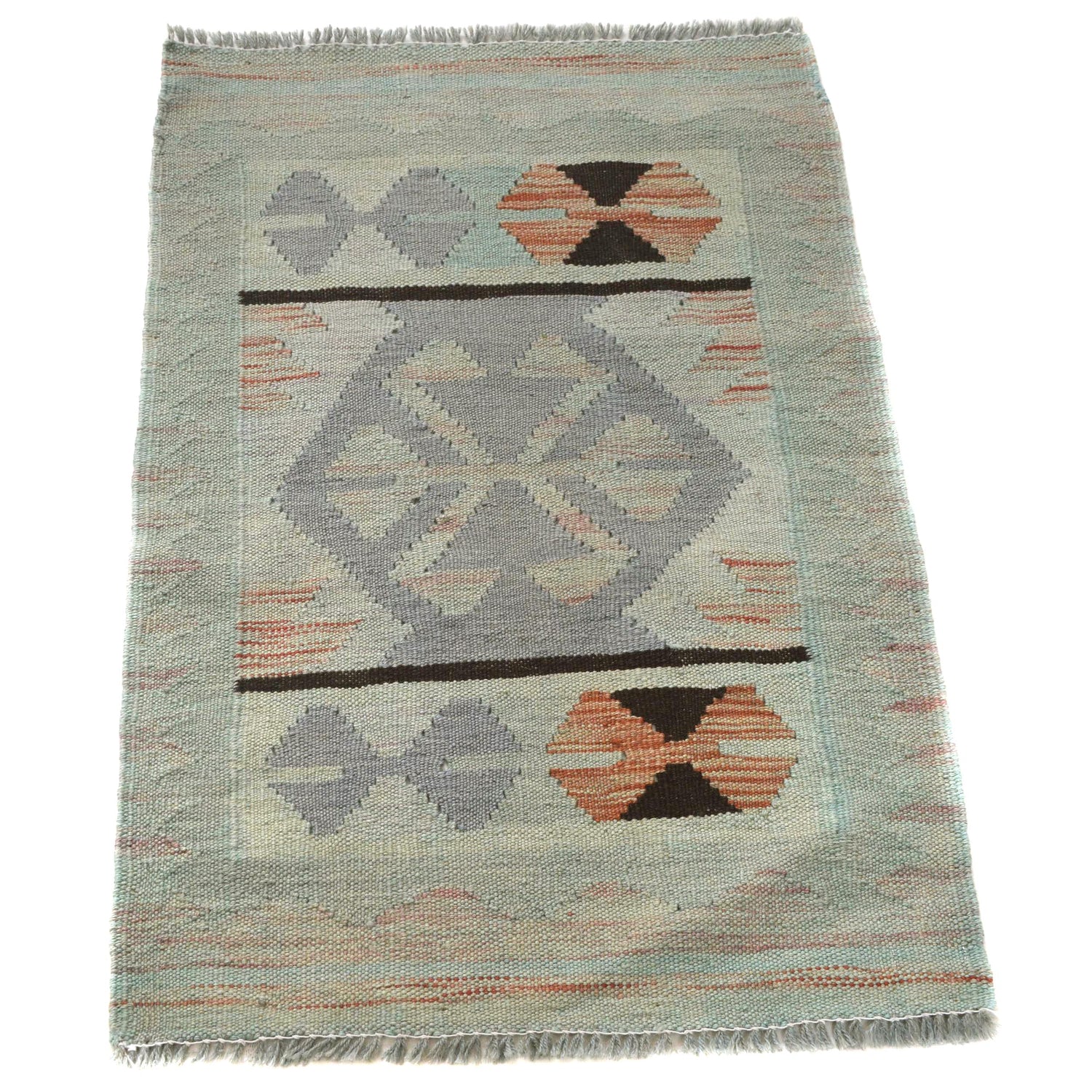 Overdyed Chobi Kilim 1' 11" x 2' 11" ft / 58 x 89 cm - No. B29205