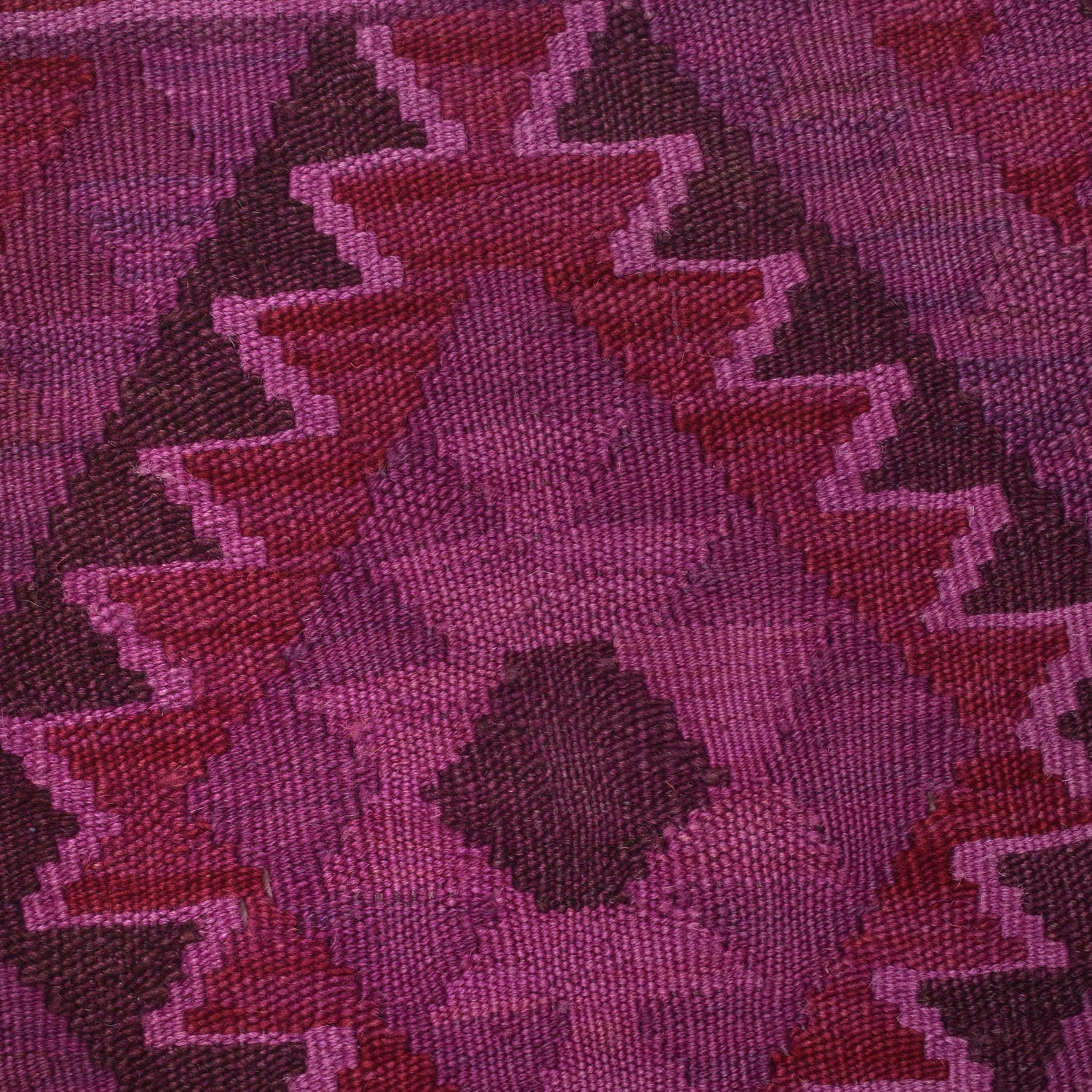 Purple Color Overdyed Kelim 1' 10" x 2' 9" ft / 57 x 84 cm - No. B29207