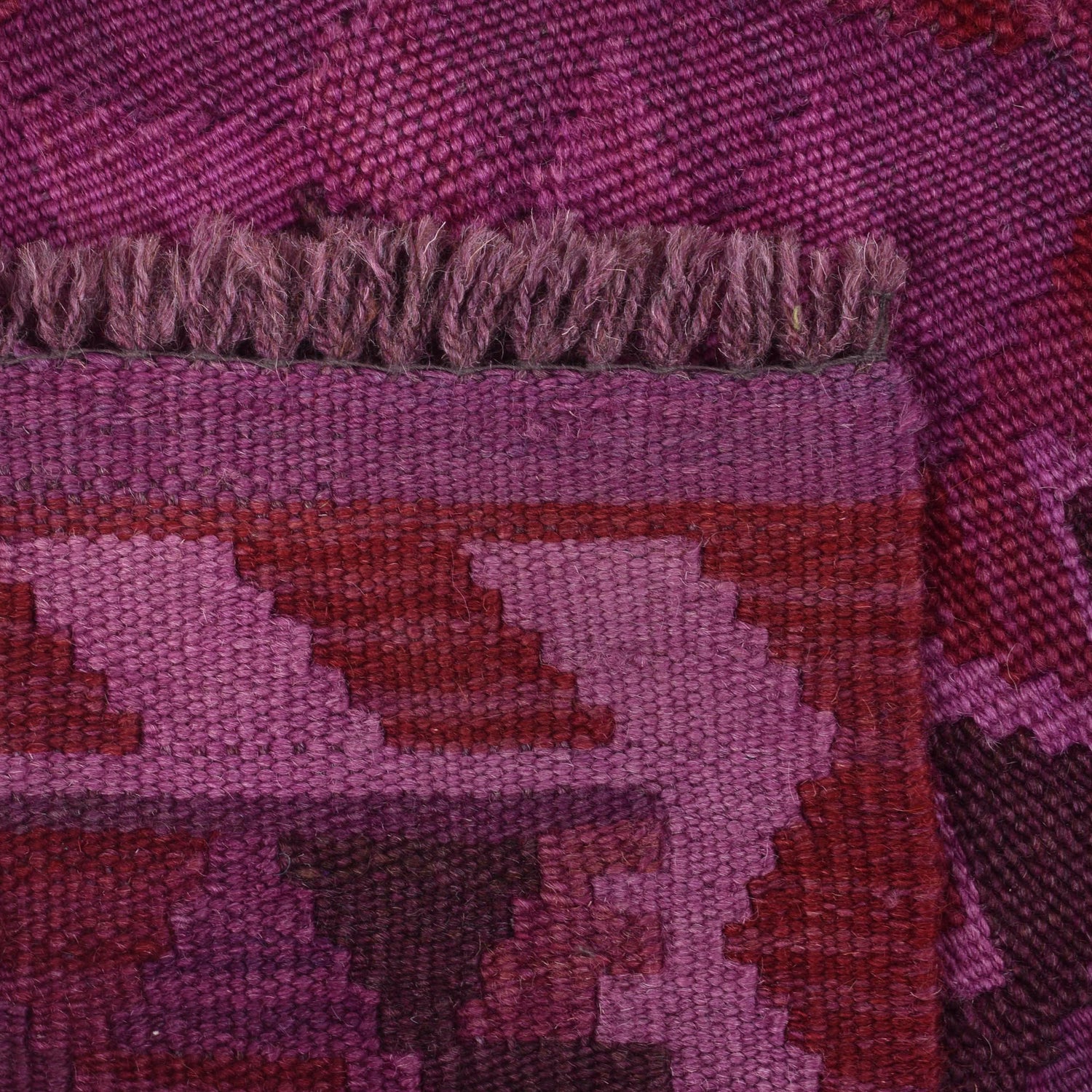 Purple Color Overdyed Kelim 1' 10" x 2' 9" ft / 57 x 84 cm - No. B29207