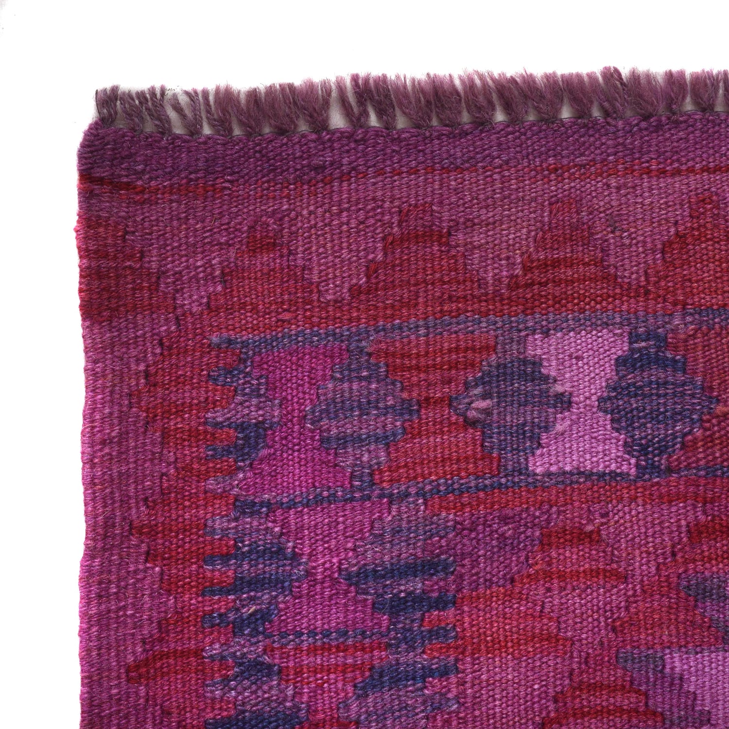 Purple Color Overdyed Kelim 2' 0" x 2' 9" ft / 61 x 84 cm - No. B29208