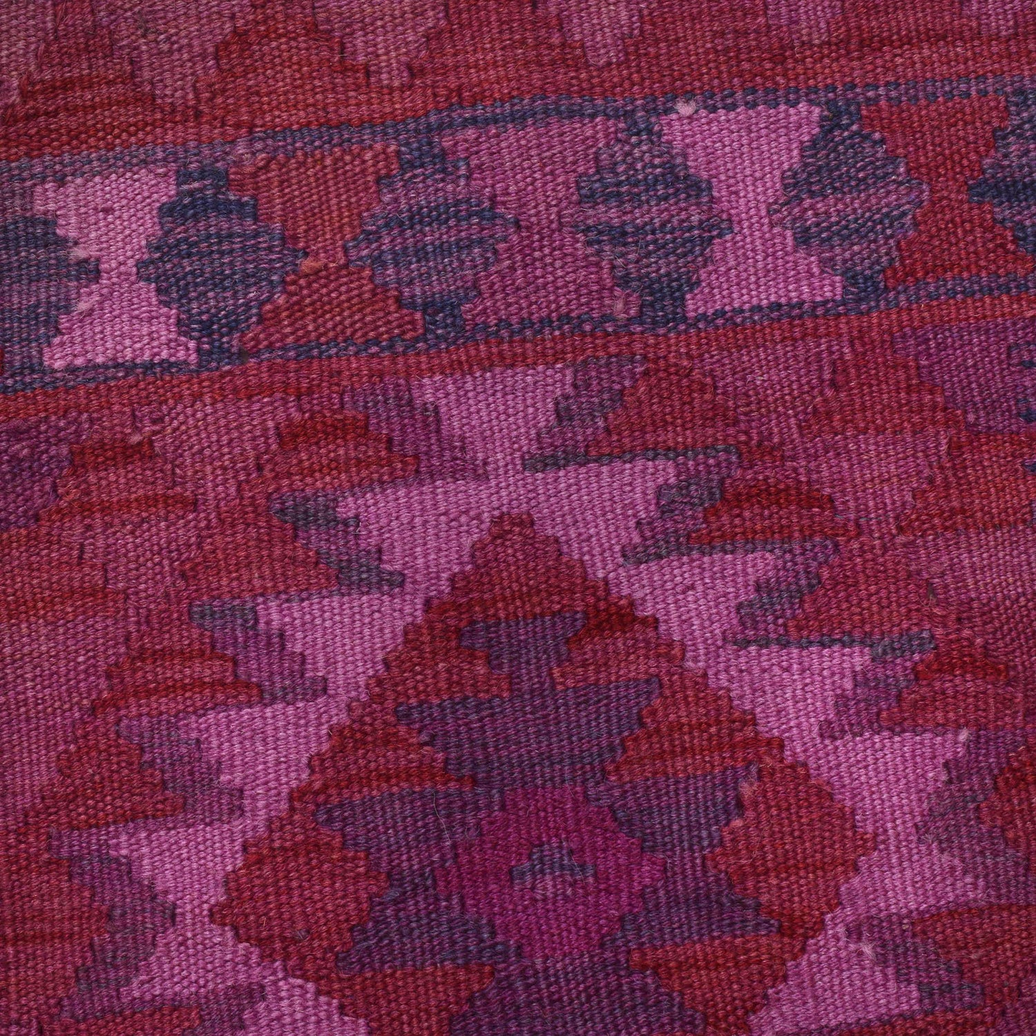 Purple Color Overdyed Kelim 2' 0" x 2' 9" ft / 61 x 84 cm - No. B29208