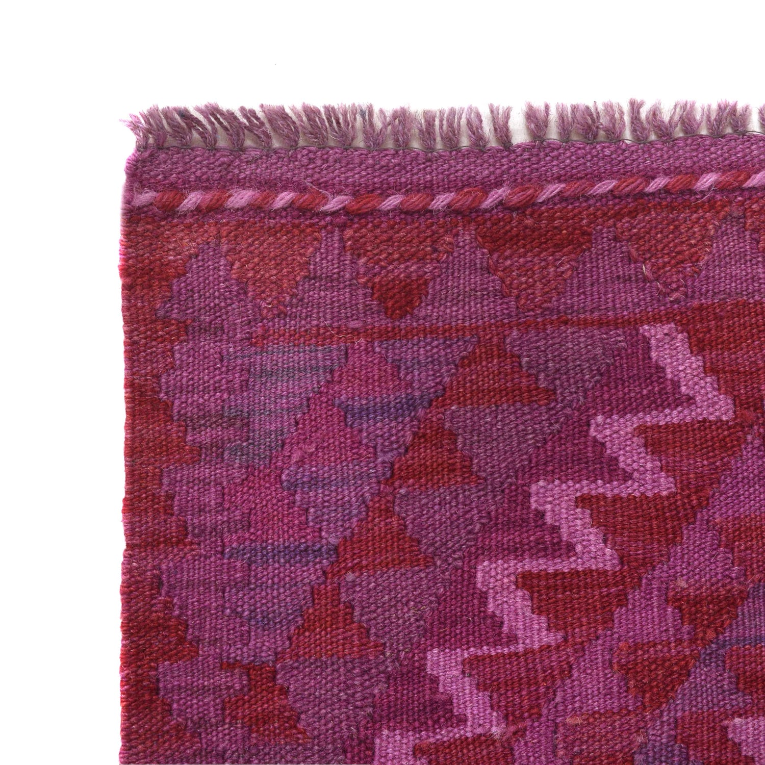 Purple Color Overdyed Kelim 1' 10" x 3' 1" ft / 55 x 93 cm - No. B29209