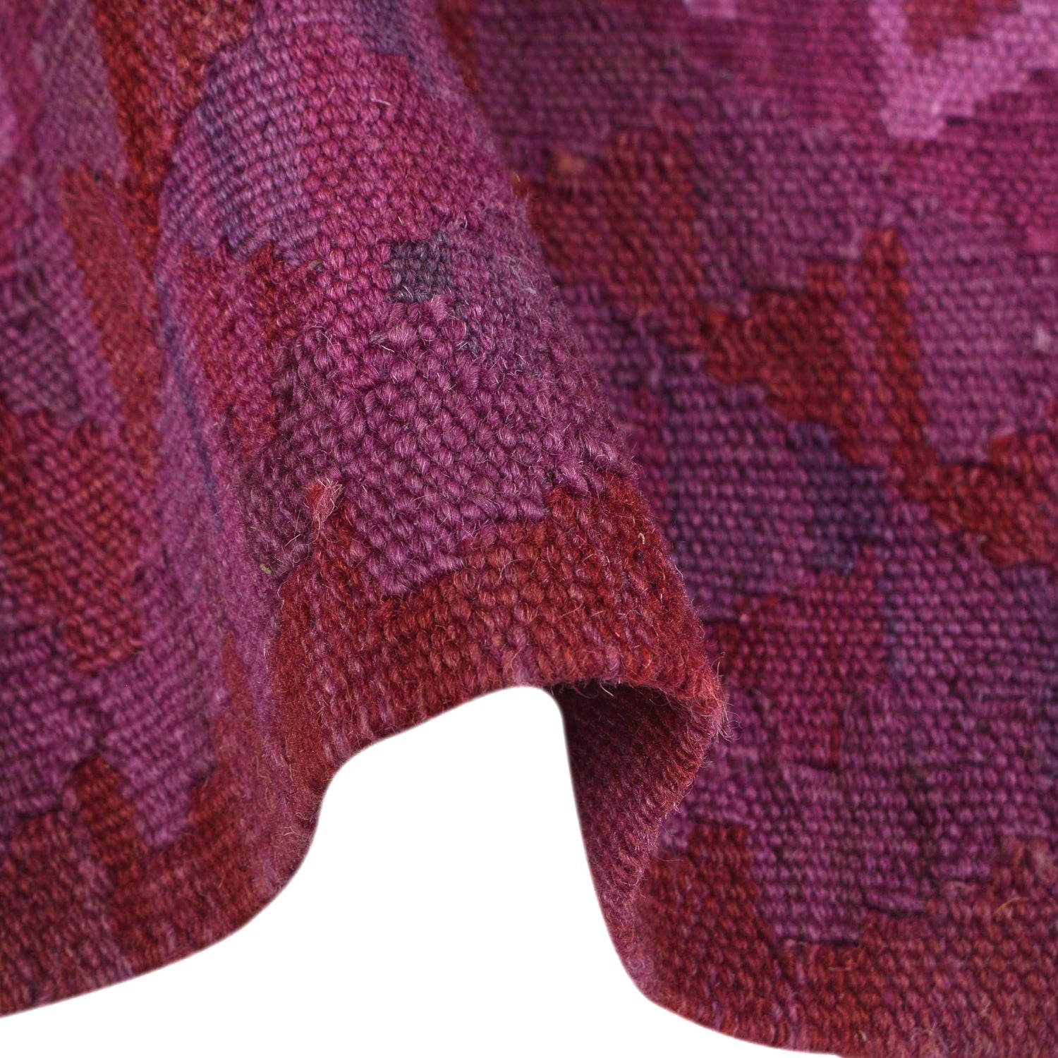 Purple Color Overdyed Kelim 1' 10" x 3' 1" ft / 55 x 93 cm - No. B29209